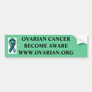 AUTOCOLLANT DE VOITURE ADHÉSIF POUR PARE-CHOCS DE CANCER OVARIEN