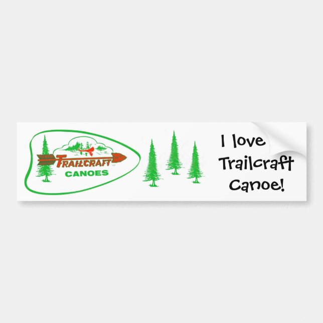 Autocollant De Voiture Adhésif pour pare-chocs de canoë de Trailcraft (Devant)