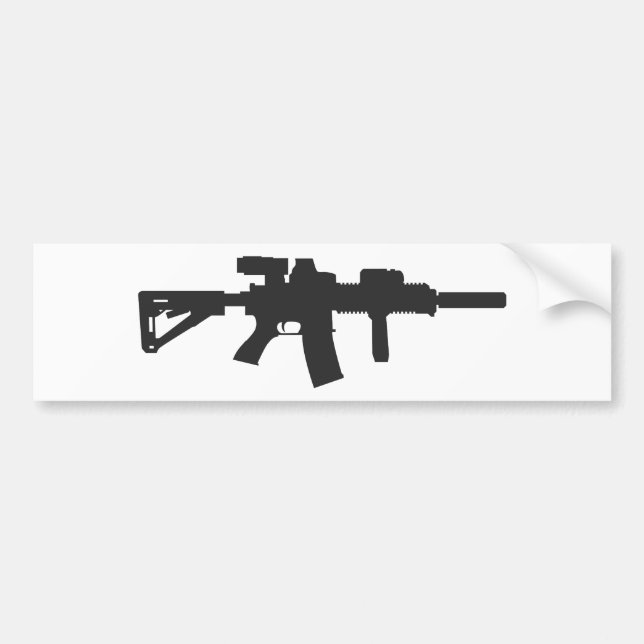 Autocollant De Voiture Adhésif pour pare-chocs de carabine de fusil (Devant)