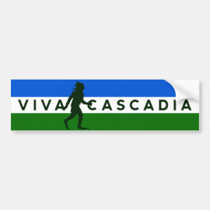 Autocollant De Voiture Adhésif pour pare-chocs de Cascadia Sasquatch