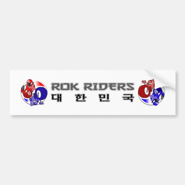 Autocollant De Voiture Adhésif pour pare-chocs de cavaliers de ROK (Devant)
