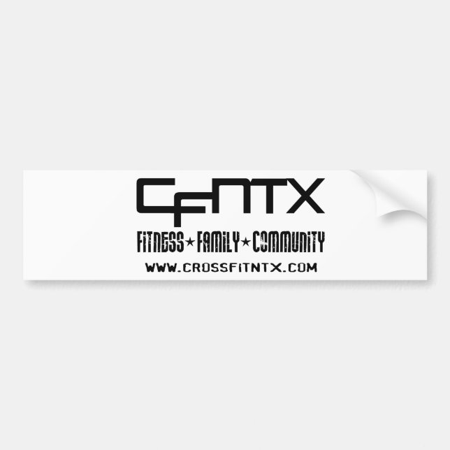Autocollant De Voiture Adhésif pour pare-chocs de CFNTX - blanc (Devant)