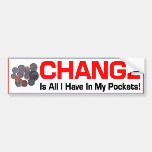 Autocollant De Voiture Adhésif pour pare-chocs de changement d'Obama