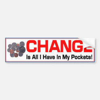 Autocollant De Voiture Adhésif pour pare-chocs de changement d'Obama