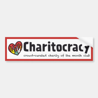 Autocollant De Voiture Adhésif pour pare-chocs de Charitocracy