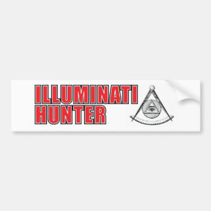 Autocollant De Voiture Adhésif pour pare-chocs de chasseur d'Illuminati