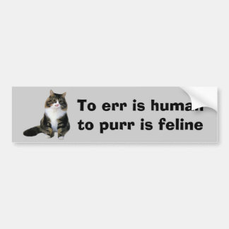Autocollant De Voiture Adhésif pour pare-chocs de chat