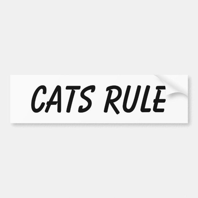 Autocollant De Voiture Adhésif pour pare-chocs de chat (Devant)