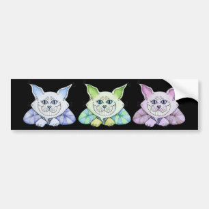 Autocollant De Voiture Adhésif pour pare-chocs de chat de Cheshire