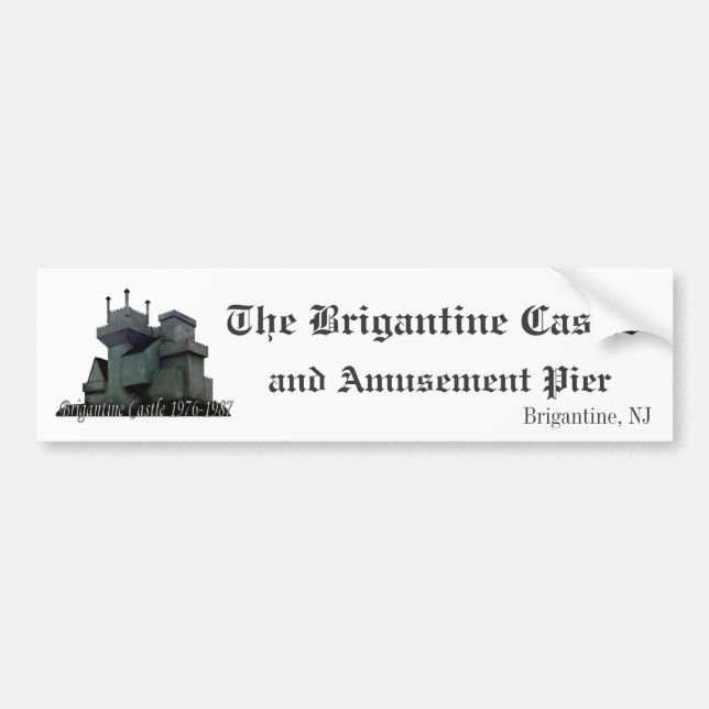 Autocollant De Voiture Adhésif pour pare-chocs de château de brigantin (Devant)