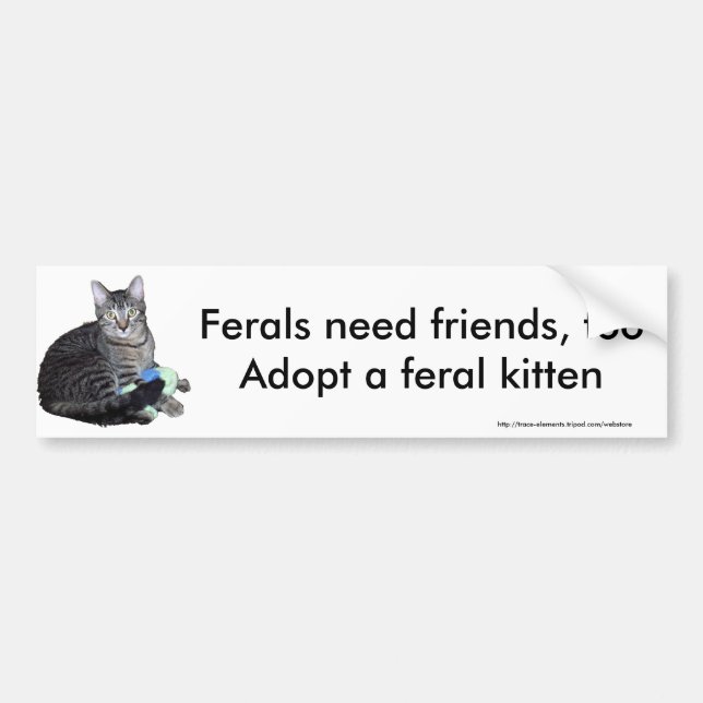 Autocollant De Voiture Adhésif pour pare-chocs de chaton "d'amis du (Devant)