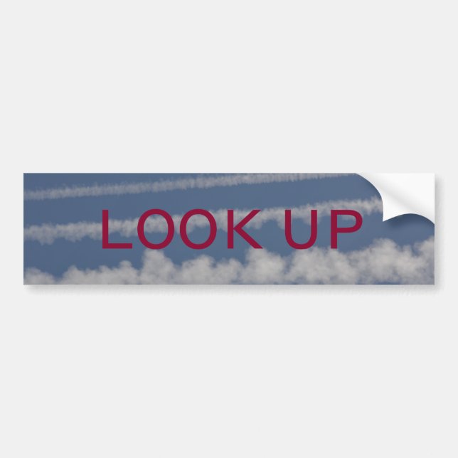 Autocollant De Voiture Adhésif pour pare-chocs de Chemtrail (Devant)