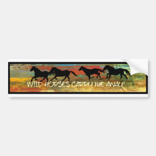Autocollant De Voiture Adhésif pour pare-chocs de cheval sauvage