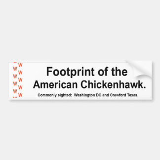 Autocollant De Voiture Adhésif pour pare-chocs de Chickenhawk d'Américain