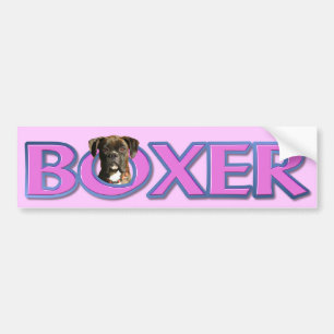 Autocollant De Voiture Adhésif pour pare-chocs de chien de boxeur