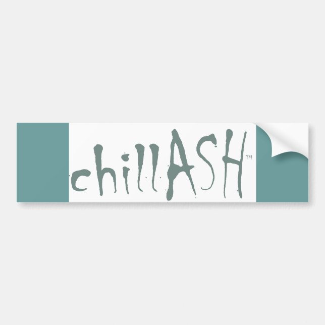 Autocollant De Voiture adhésif pour pare-chocs de chillASH (Devant)