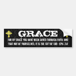 Autocollant De Voiture Adhésif pour pare-chocs de chrétien de la grâce