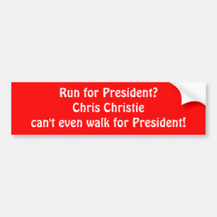 Autocollant De Voiture Adhésif pour pare-chocs de "Chris Christie"
