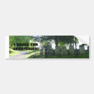 AUTOCOLLANT DE VOITURE ADHÉSIF POUR PARE-CHOCS DE CIMETIÈRE POUR LE