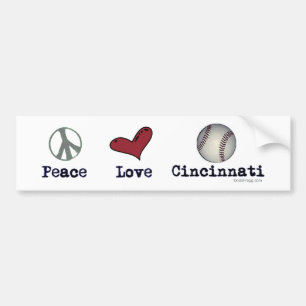 Autocollant De Voiture Adhésif pour pare-chocs de Cincinnati d'amour de