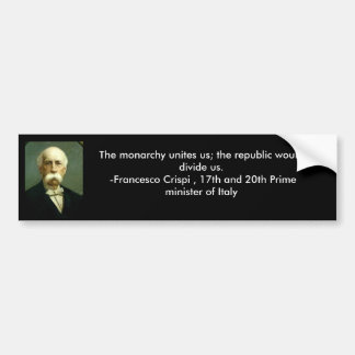 Autocollant De Voiture Adhésif pour pare-chocs de citation de monarchie