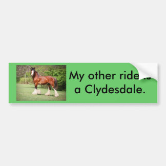 Autocollant De Voiture Adhésif pour pare-chocs de Clydesdale