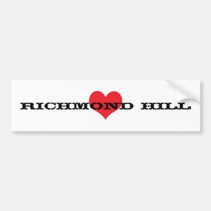 Autocollant De Voiture Adhésif pour pare-chocs "de colline de Richmond"