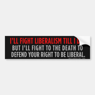 Autocollant De Voiture Adhésif pour pare-chocs de combat de libéralisme