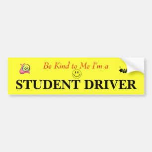 Autocollant De Voiture Adhésif pour pare-chocs de conducteur d'étudiant