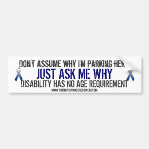 Autocollant De Voiture Adhésif pour pare-chocs de conscience d'arthrite