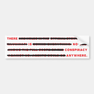 Autocollant De Voiture Adhésif pour pare-chocs de conspiration