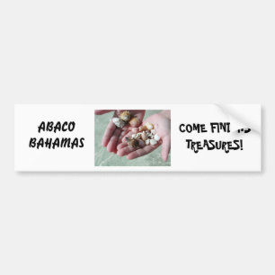 AUTOCOLLANT DE VOITURE ADHÉSIF POUR PARE-CHOCS DE COQUILLAGES DES BAHAMAS