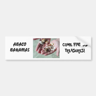 AUTOCOLLANT DE VOITURE ADHÉSIF POUR PARE-CHOCS DE COQUILLAGES DES BAHAMAS