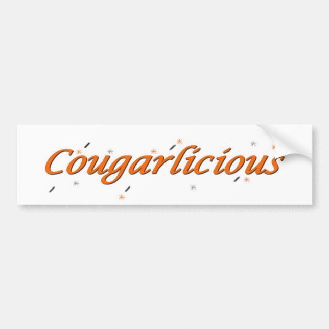 Autocollant De Voiture Adhésif pour pare-chocs de Cougarlicious (Devant)