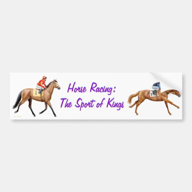 Autocollant De Voiture Adhésif pour pare-chocs de course de chevaux (Devant)