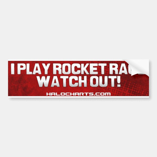 Autocollant De Voiture Adhésif pour pare-chocs de course de Rocket (Devant)