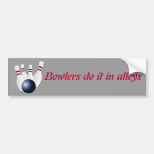 Autocollant De Voiture Adhésif pour pare-chocs de coutume de bowling