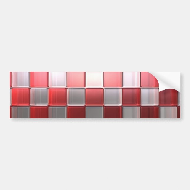 Autocollant De Voiture Adhésif pour pare-chocs de cubes (Devant)