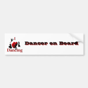 Autocollant De Voiture Adhésif pour pare-chocs de danseur à bord