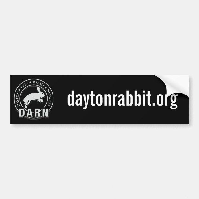 Autocollant De Voiture Adhésif pour pare-chocs de DARN - noir (Devant)