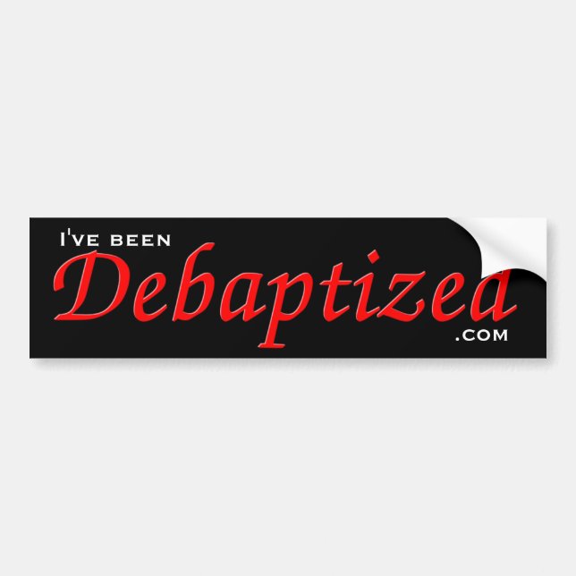 Autocollant De Voiture Adhésif pour pare-chocs de Debaptized (Devant)