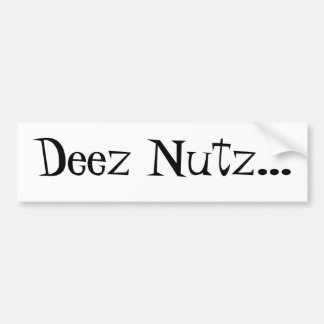 Autocollant De Voiture Adhésif pour pare-chocs de Deez Nutz… pour les