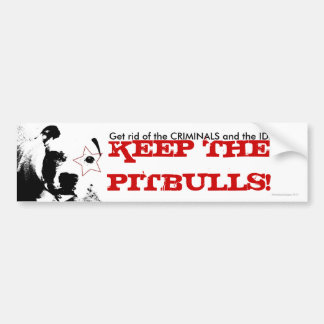 Autocollant De Voiture Adhésif pour pare-chocs de défenseur de Pitbull