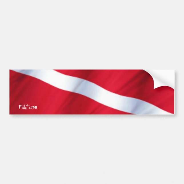 Autocollant De Voiture Adhésif pour pare-chocs de DiveFlag (Devant)