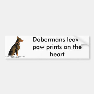 Autocollant De Voiture adhésif pour pare-chocs de dobermann