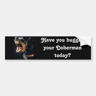 Autocollant De Voiture Adhésif pour pare-chocs de dobermann