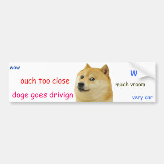 Autocollant De Voiture Adhésif pour pare-chocs de doge