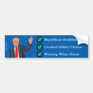 Autocollant De Voiture Adhésif pour pare-chocs de Donald Trump