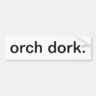 Autocollant De Voiture adhésif pour pare-chocs de dork d'orch