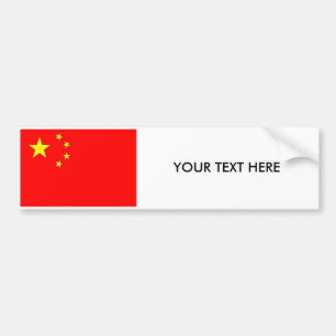 Autocollant De Voiture Adhésif pour pare-chocs de DRAPEAU de Chine